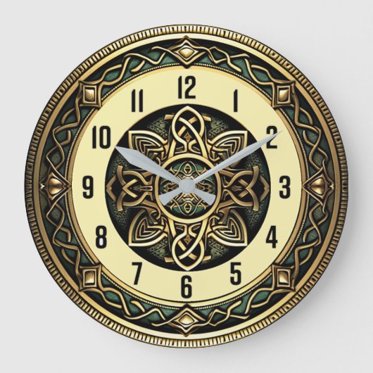 Art Deco Große Wanduhr (Vorderseite)