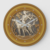 Art Deco Große Wanduhr (Vorderseite)