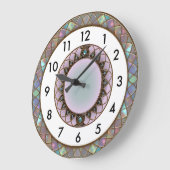 Art Deco Große Wanduhr (Winkel)