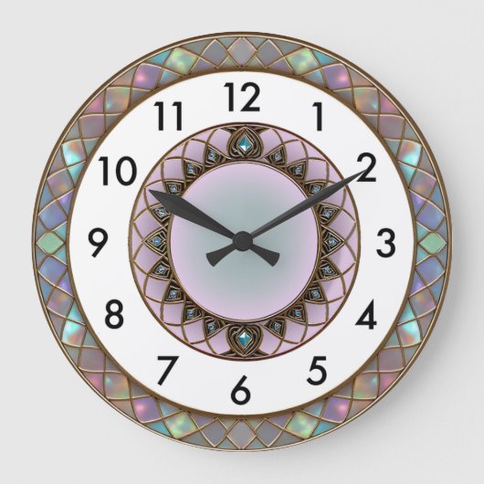 Art Deco Große Wanduhr (Vorderseite)