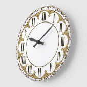 Art Deco Große Wanduhr (Winkel)