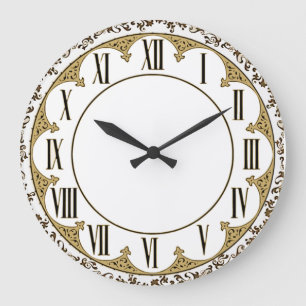 Art Deco Große Wanduhr