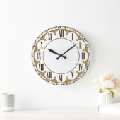 Art Deco Große Wanduhr (Zuhause)