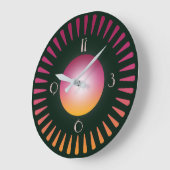 Art Deco Große Wanduhr (Winkel)