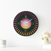 Art Deco Große Wanduhr (Zuhause)