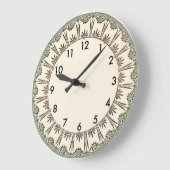 Art Deco Große Wanduhr (Winkel)