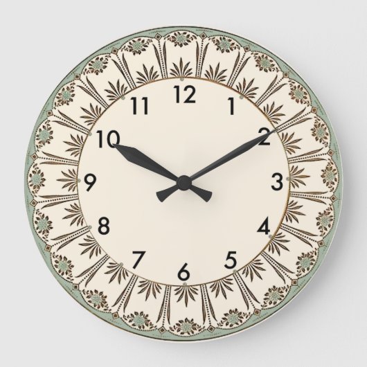 Art Deco Große Wanduhr (Vorderseite)