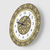 Art Deco Große Wanduhr (Winkel)