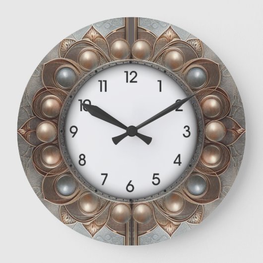 Art Deco Große Wanduhr (Vorderseite)
