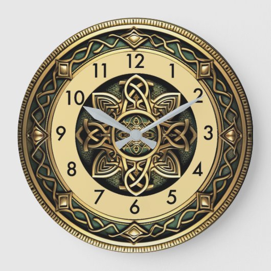 Art Deco Große Wanduhr (Vorderseite)