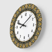 Art Deco Große Wanduhr (Winkel)