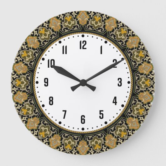 Art Deco Große Wanduhr (Vorderseite)