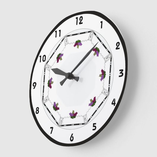 Art Deco Große Wanduhr (Winkel)