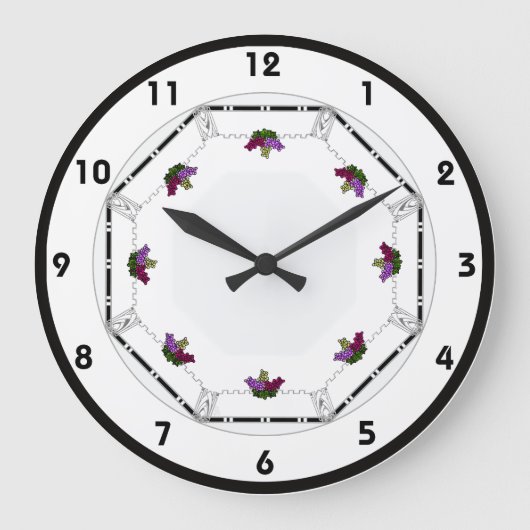 Art Deco Große Wanduhr (Vorderseite)