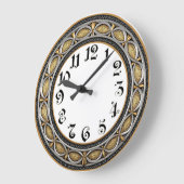 Art Deco Große Wanduhr (Winkel)