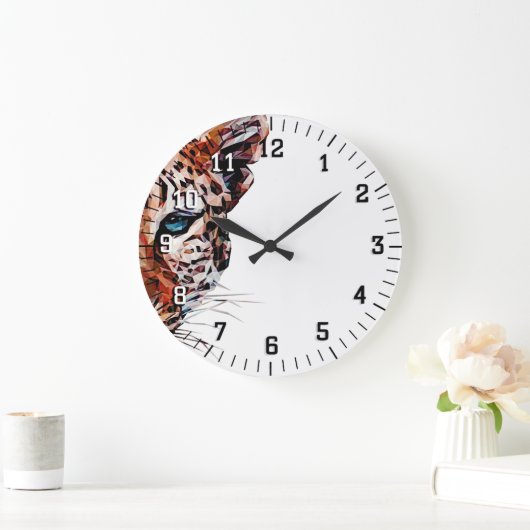 Art Deco Große Wanduhr (Zuhause)