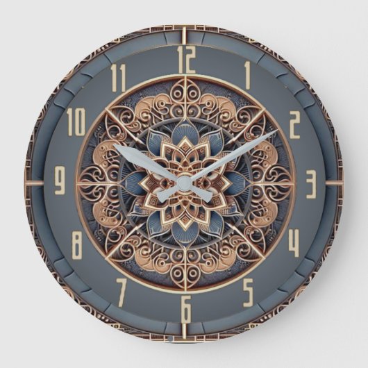 Art Deco Große Wanduhr (Vorderseite)