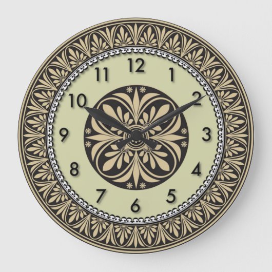 Art Deco Große Wanduhr (Vorderseite)