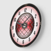 Art Deco Große Wanduhr (Winkel)