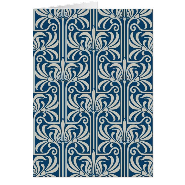 Art Deco Grußkarte (Vorne)