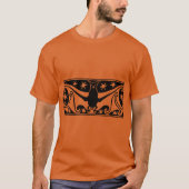 Art Deco Halloween Bat T-Shirt (Vorderseite)