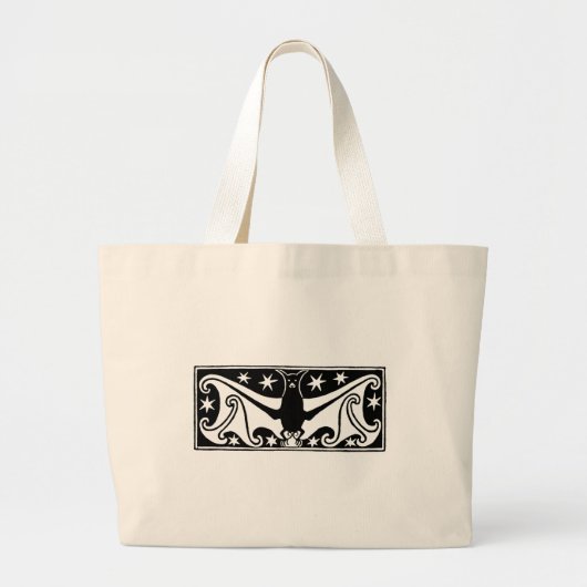 Art Deco Halloween Bat Tasche (Vorne)