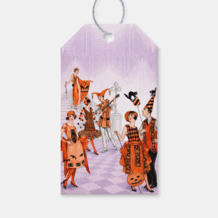 Art Deco Halloween-Illustration – Vintage 1920er J Geschenkanhänger