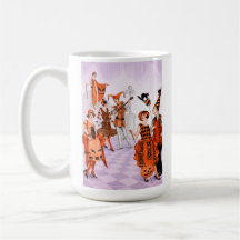 Art Deco Halloween-Illustration – Vintage 1920er J