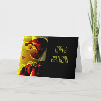 Art Deco Happy Birthday Card Karte