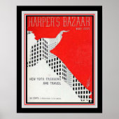 Art Deco Harper's Bazaar 1935 Print 16x20 Poster (Vorne)