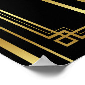 Art Deco HAT EINE GUTE ZEITSCHRIFT signieren Print Poster (Ecke)