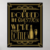 Art Deco "He Pop the Question" drucken Poster (Vorne)