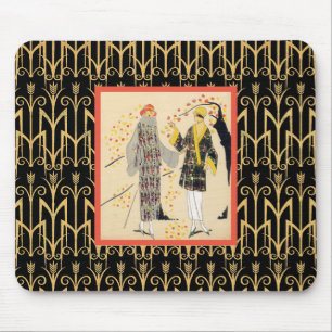 Art Deco Herbst Fashionistas Mousepad