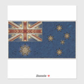 Art Deco Heritage Flag | Australia | 1920s Decal Aufkleber (Blatt)