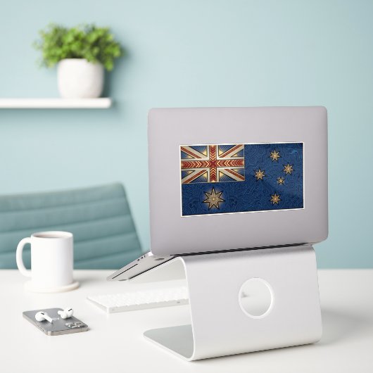 Art Deco Heritage Flag | Australia | 1920s Decal Aufkleber (Laptop auf Schreibtisch)