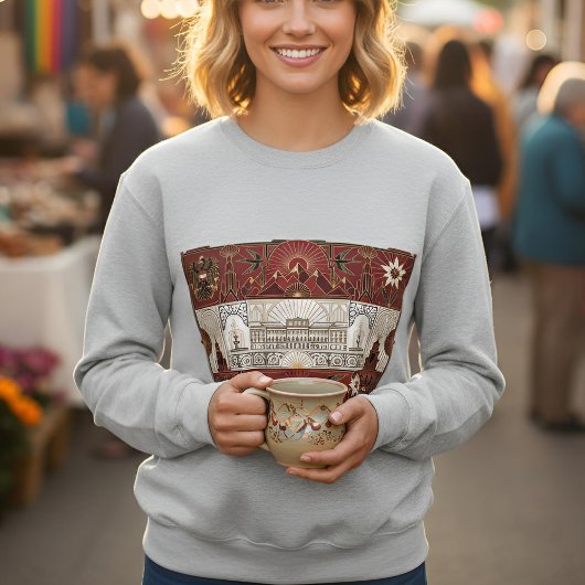 Art Deco Heritage Flag | Austria | Vintage Sweatshirt