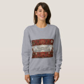 Art Deco Heritage Flag | Austria | Vintage Sweatshirt (Vorne ganz)