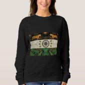 Art Deco Heritage Flag | India | 1920s Design Sweatshirt (Vorderseite)