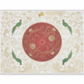 Art Deco Heritage Flag | Japan | Classic Decal Aufkleber (Vorderseite)