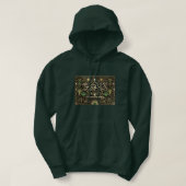 Art Deco Heritage Flag | Saudi Arabia | Vintage Hoodie (Design vorne)