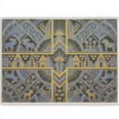 Art Deco Heritage Flag | Sweden | 1920s Decal Aufkleber (Vorderseite)