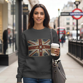 Art Deco Heritage Flag | United Kingdom | Vintage Sweatshirt