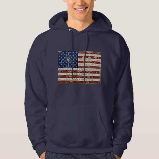 Art Deco Heritage Flag | United States | 1920s Hoodie (Vorderseite)