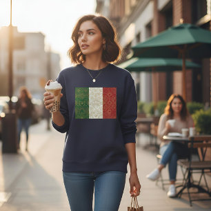 Art Deco Heritage-Flagge Italien Stil der 1920 Sweatshirt