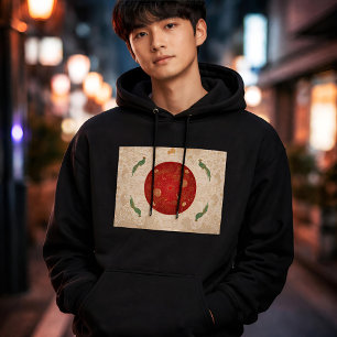 Art Deco Heritage-Flagge Japan Klassische 1920 Hoodie