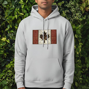 Art Deco Heritage-Flagge Kanada Design der 192 Hoodie