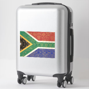 Art Deco Heritage-Flagge Südafrika 1920er Jahre Aufkleber