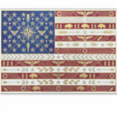 Art Deco Heritage-Flagge | USA-Aufkleber Aufkleber (Vorderseite)