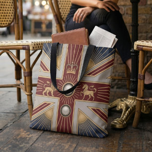 Art Deco Heritage-Flagge Vereinigtes Königreich Be Tasche