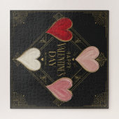 Art Deco Herzen der Leidenschaft Puzzle (Horizontal)